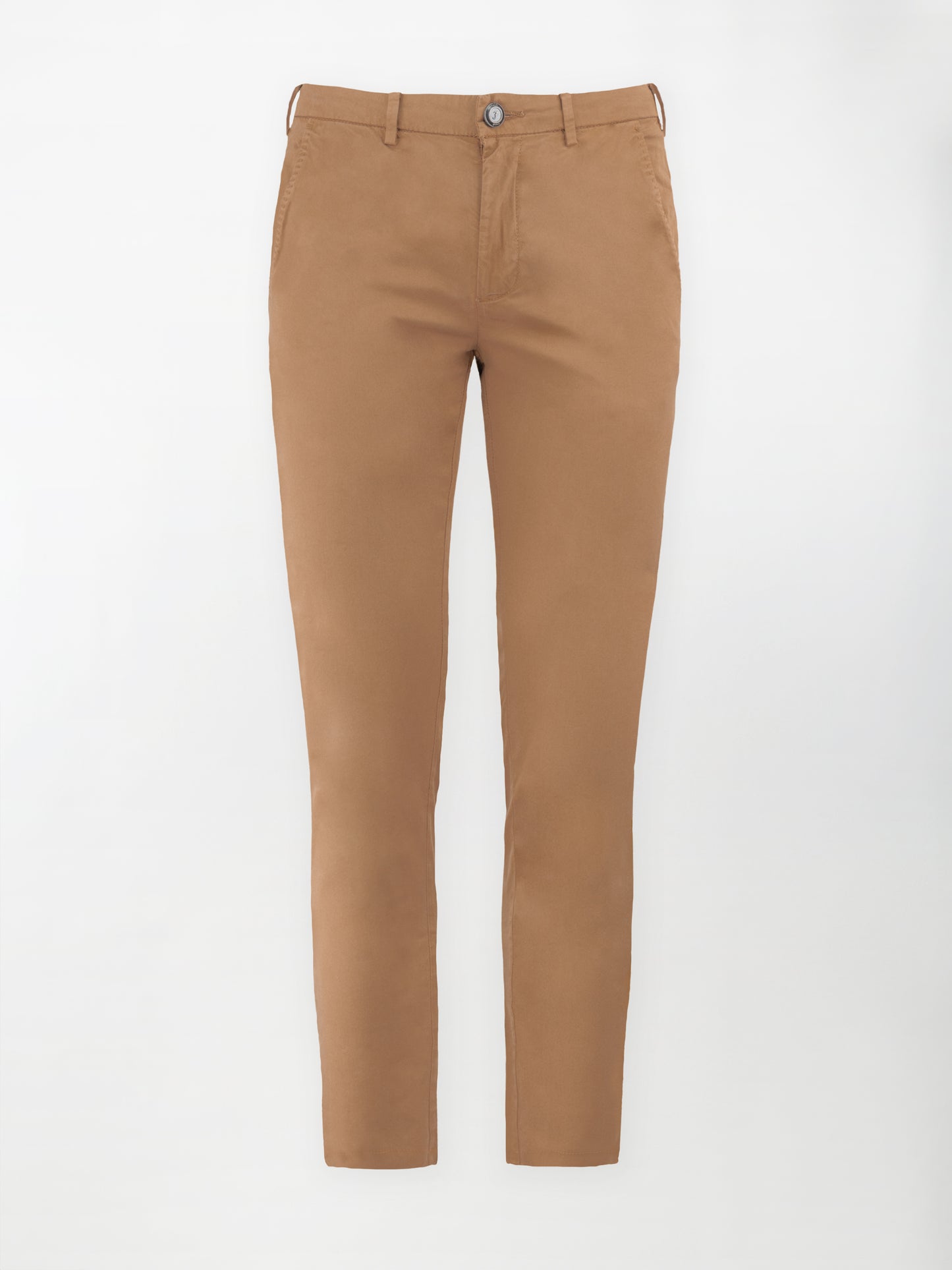 Pantalone Chino Daily in Cotone Elasticizzato - Color Tegola - Slim Fit image 0