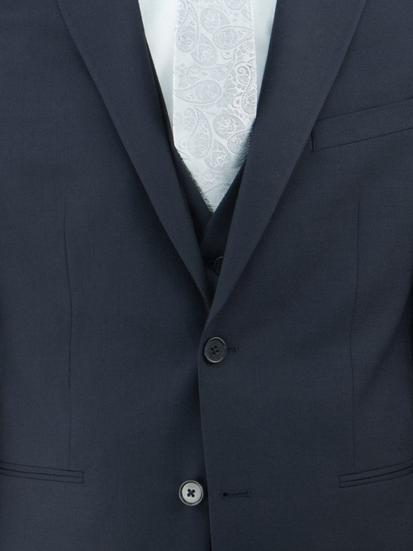 Abito da cerimonia con gilet - Pura lana vergine - Slim fit - Drop 7 image 1