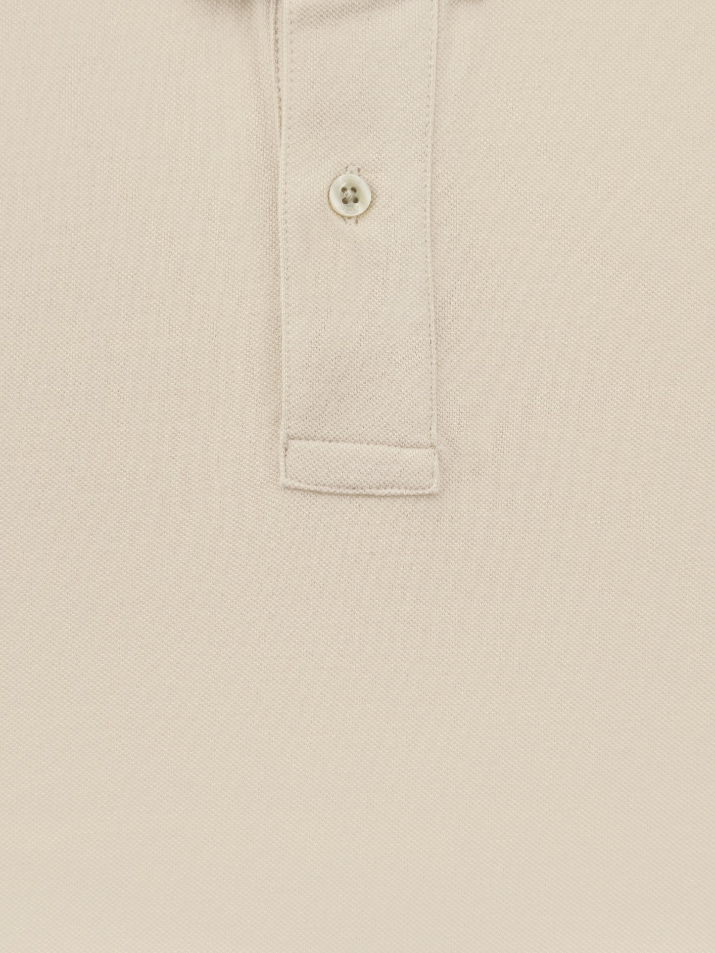 Polo in cotone Piquet - color Sabbia in tinta unita image 2