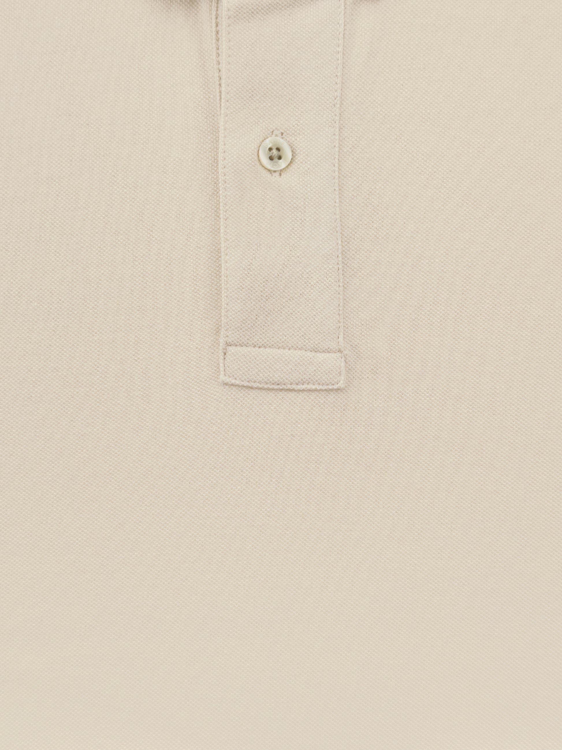 Polo in cotone Piquet - color Sabbia in tinta unita image 2